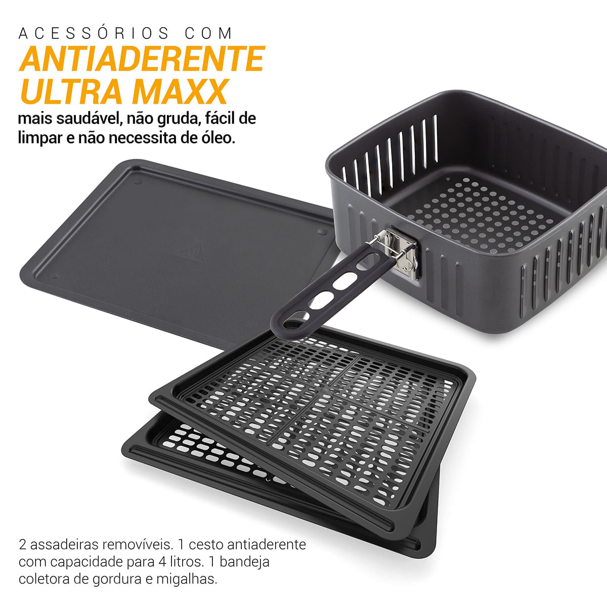 Air Fryer Oven 4 em 1 - 12 Litros